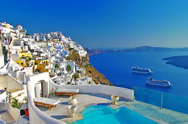Santorini - Pacote Itália e Grécia com cruzeiro no Mar Egeu